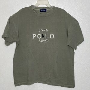 POLO Ralph Lauren Men’s Vintage T Shirt with Embroidered Front Logo Size XL